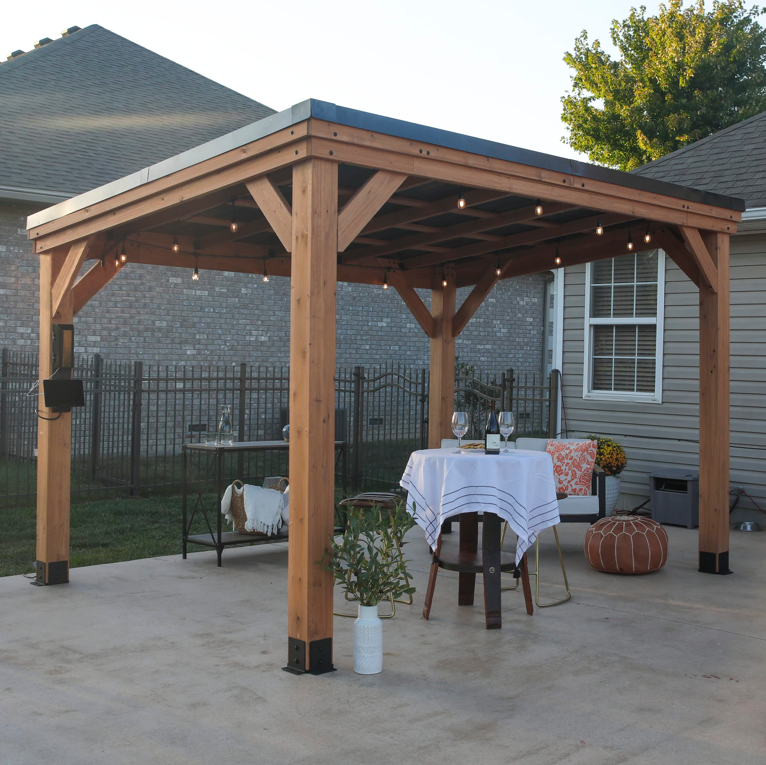 Backyard Discovery Arcadia 12 x 9.5 Cedar Gazebo
